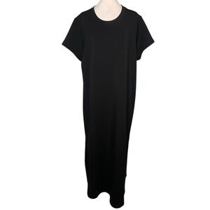 SPANX Airessentials Classic Black Plus Size 2X Short Sleeve Maxi Dress Comfy